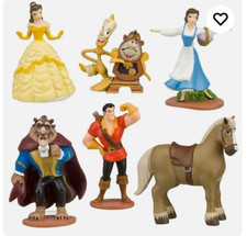 BEAUTY AND THE BEAST FIGURE SET-UNBRANDED- 6 PIECE-PVC-NEXT DAY  picture