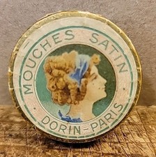 Antique Ephemera - Mouches Satin - Dorin Paris. Victorian Beauty Mark picture