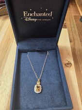 Enchanted Disney Fine Jewelry Disney Belle Rose Pendant Necklace picture