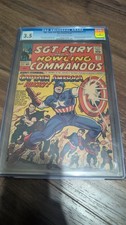 Sgt. Fury and His Howling Commandos #13 1964 CGC 3.5 - FIRST CAP / FURY MEETING picture