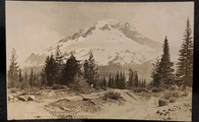 Vintage RPPC 1947 Mt Hood Loop From Government Camp Alt. 11,225 Oregon Postcard picture