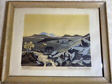 Frithjof Tidemand-Johannessen (1916-1958) Woodcut Print #2 - Signed/Framed picture