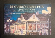 VINTAGE MCQUIRES IRISH PUB POSTCARD BOOK - PENSACOLA FLORIDA  picture