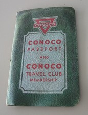 1934 Conoco Oil-Gas Co. Passport & Travel Clun Membership Booklet, Miami Florida picture