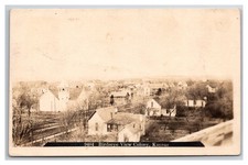 RPPC Rare Birdseye View Across Colony Kansas Anderson County picture