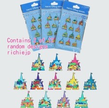 Japan Tokyo Disney Resort Cinderella Castle Pin badge Collection 1 bag (2pins) picture
