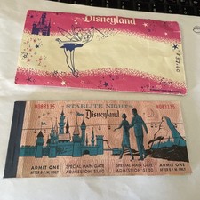VINTAGE RARE STARLITE NIGHTS DISNEYLAND TICKET BOOK picture