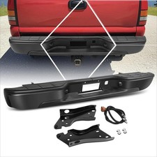 Black Rear Step Bumper for 99-06 Silverado Sierra 1500 2500 picture