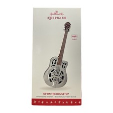 2016 Hallmark Keepsake 'Up On The Housetop' Magic Sound Guitar Ornament picture