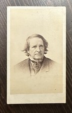 Very Rare 1860s Photo Humorist Benjamin Penhallow Shillaber JW Black CDV Famous picture