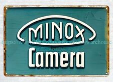 Minox Camera metal tin sign  inspirational plate collective age picture
