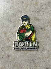 1970'S ROBIN Die-Cut Plastic Magnet / Stick-On SUPER FRIENDS SUPER VILLAINS picture