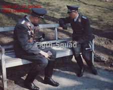 WW2 Two Luftwaffe Flak officers looking at a bird 8x10 Photo O8511 picture