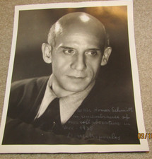 DIMITRI MITROPOULOS SIGNED INSCRIBED PHOTOGRAPH PHOTO 1938 GREEK COMPOSER picture