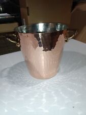 Mauviel M'30 1.5mm Hammered Copper Champagne Bucket With Brass Handles, 4.8-Qt picture