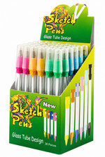 1 Box Sketch Black Ball Pen Glass Tube a Box 36 Pcs of single Ballpen 36 Pieces picture