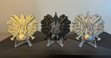 New York Yankees Limited Edition Challenge Coins 3” Set Of Three Coins. picture