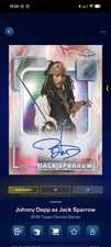 DIGITAL Johnny Depp Topps Chrome Disney Collect 2026 Jack Sparrow Auto Card picture