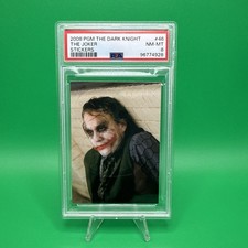 2008 PGM The Dark Knight The Joker Stickers #46 PSA 8 RC picture