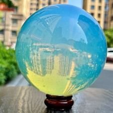 Hand Polished Opalite Crystal Sphere Ball Healing Chakra Balancing Decor  3.2 lb picture