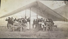 RARE Antique Original 1890’s Photo Roosevelt's ROUGH RIDERS Soldiers Tent Camp picture
