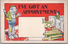 Vintage 1910s Comic Greetings Postcard 