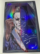 Kickstradomis NYCC 2025 9.4 NM Michael Myers 11/30 Spot Holofoil Comic Artbook picture