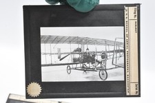 WWI 1918-1919 Aerial Photo School Glass Slide Silver Dart McCurdy Airplane picture