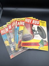 9 Hot Rod Magazine Lot Of 15 1953-1958 Great Photos picture