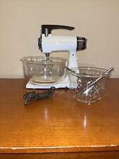 Vintage Sunbeam Mixmaster Model 2360 Mixer 12 Speed, Bowls, Hooks, Beaters picture