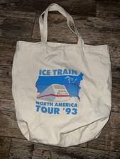 Vintage 1993 tour North America ice train Amtrak canvas bag picture