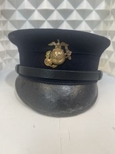 P1904 USMC Marine Corps EM Dress Visor Cap EGA Pre WWI Dated  1906 Horstmann picture