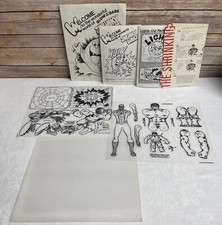 1979 Incredible Hulk/The Amazing Spider-Man Shrinky Dinks Sykine Toys Vintage picture