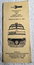 1993 AMTRAK CONDUCTORS CHECK DENIAL LIST picture