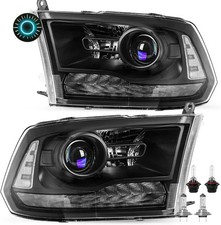 OE Projector Style Model 2013-2018 Dodge Ram 1500 2500 3500 Headlights with L... picture