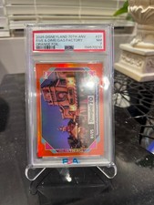 Topps Disneyland 70th Toontown Five & Dime/Gag Factory Orange 1/25 PSA 7 picture