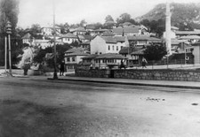 Sarajevo Street scenery on the right a minaret 1910 OLD PHOTO picture