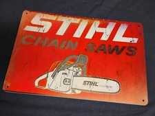New Stihl ChainSaw Metal Sign 12x8 picture