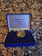 1985 Reagan Bush Inaugural Ball Commemorative Key Chain Original Vintage Rare picture