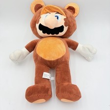 SUPER MARIO TANOOKI MARIO Plush 2023 Nintendo Good Stuff 24in picture