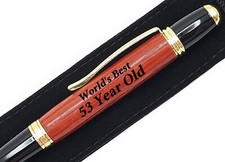 53rd Birthday Gift Idea For 53 Year Old Present World's Best Engraved Pen picture