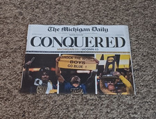 2026 Michigan Daily Basketball National Champions Newspaper - Conquered picture