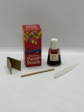 Vintage Revlon Frosted Pango Peach Nail Polish 1/2 Oz Bottle Box Inserts 1950s  picture