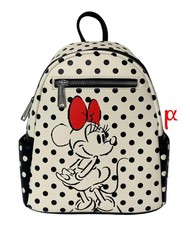 Loungefly Disney Minnie Mouse Polka Dot Red Bow Sketch Mini Backpack Exclusive picture