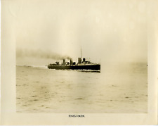British Royal Navy, Ship H.M.S. Vixen Vintage Silver Print. Vintage ship. Navir picture