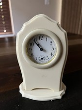1920’s New Haven Art Nouveau Celluloid Mantle Clock Works picture