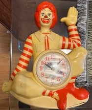 Vintage 1981 Ronald McDonald Burwood 2499 Wall Clock McDonald’s AS-IS picture