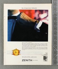 1958 Zenith Captain automatic Watch Original Spanish language Vintage Ad picture