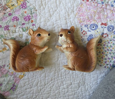 Lefton Napco Vintage Squirrels H7062 Woodland Animals Cottage Country Core picture