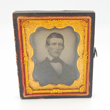 Antique Cased Portrait Photograph 2x3.5